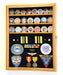 Challenge Coin/Buttons Chips Combo Display Case Box Cabinet