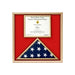 US Marine Corp Flag and Certificate Display Case/ award case - Walnut Material., US Marine Corp Flag and Certificate Display Case/ award case, The Military Gift Store, Flag and Certificate Case