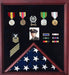 4 x 6 Flag Display Case Combination For Medals & Photos, , The Military Gift Store, Flag and Medal Display Cases