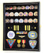 Challenge Coin/Medals/Buttons Chips Combo Display Case Box Cabinet