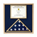 Air Force Flag and certificate Display case - Walnut Material., , The Military Gift Store, Air Force flag display cases, Air force Retirement Shadow Boxes (61)