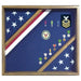 Flag Display Box, Wood Flag Red White and Blue Box with Oak Material., , The Military Gift Store, Flag Display Box