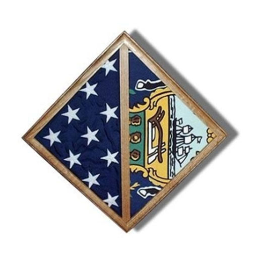 2 Flags display case - Wall Mounted box - Black, Red, Blue, Green.