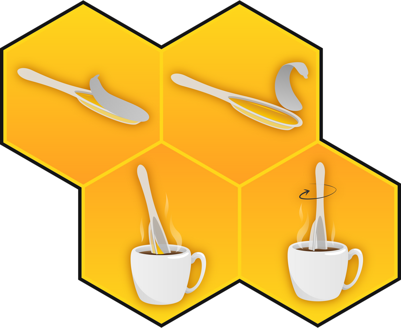 Badgers Honey Spoon /Blue Razz Honey Tea image 3