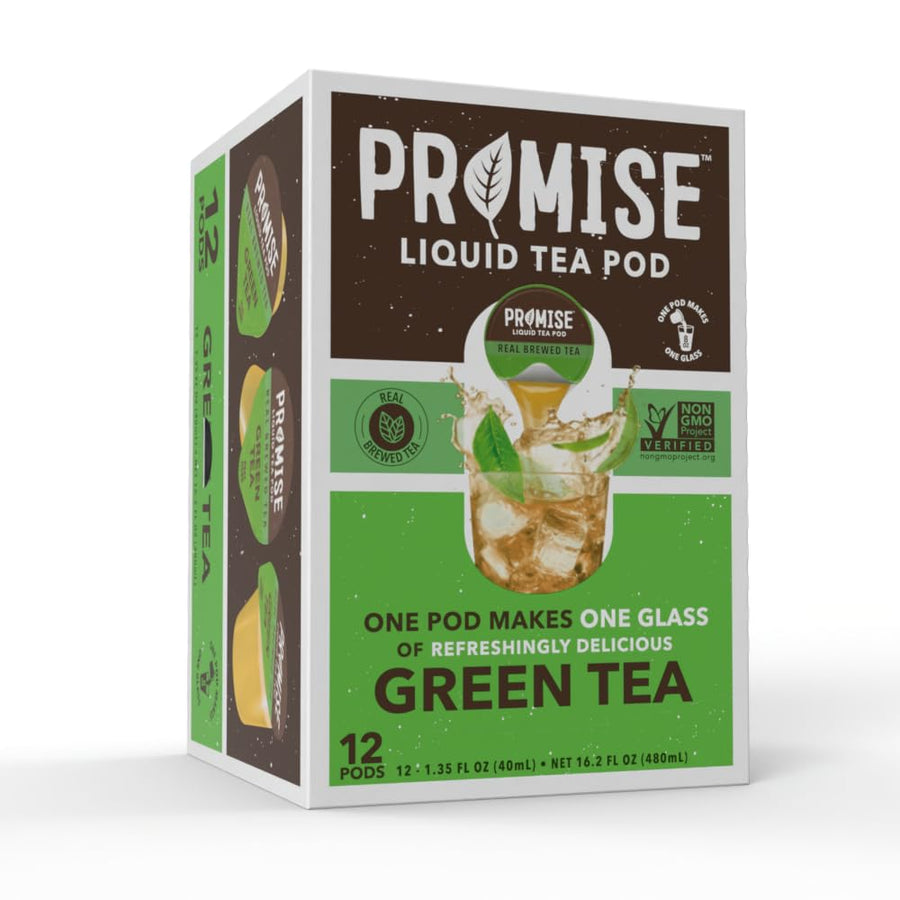 Front of Promise Green Tea carton