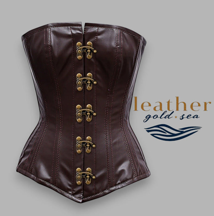 Leather Corsets | Elegant Brown Handcrafted