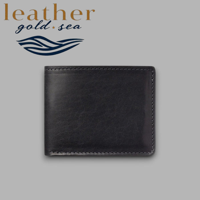 French Leather Wallet – Handmade in Black