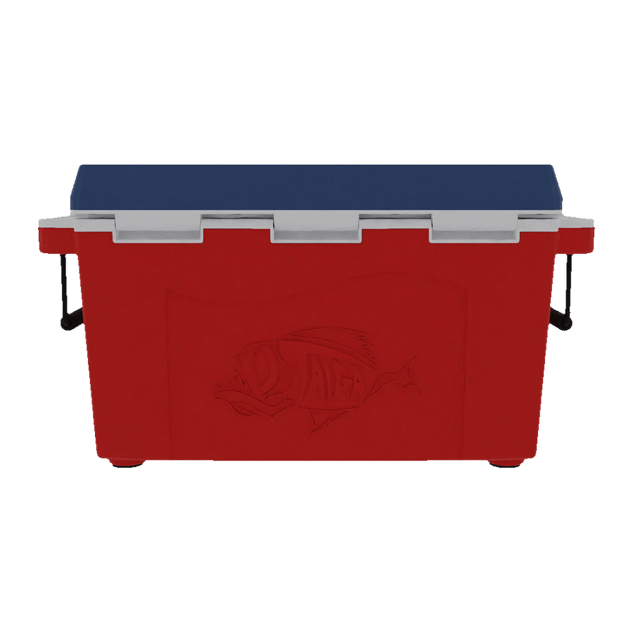 Taiga Coolers 55 Quart Red White and Blue Cooler