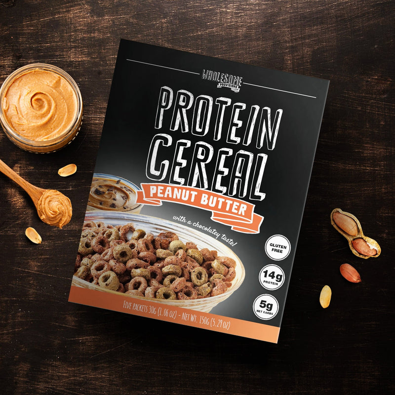Peanut Butter Protein Cereal - High Protein & Fiber, Low Carb