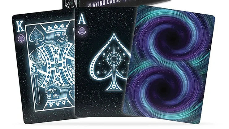 Bicycle Stargazer Playing Cards – Black Hole Neon Galaxy Deck