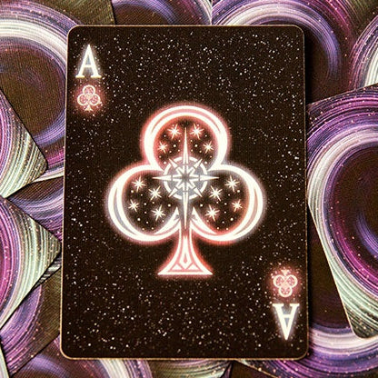 Bicycle Stargazer Playing Cards – Black Hole Neon Galaxy Deck