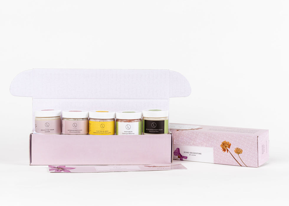 Full body Luxury Home Spa Routine Set  - Perfect thinking of you gift by Lizush