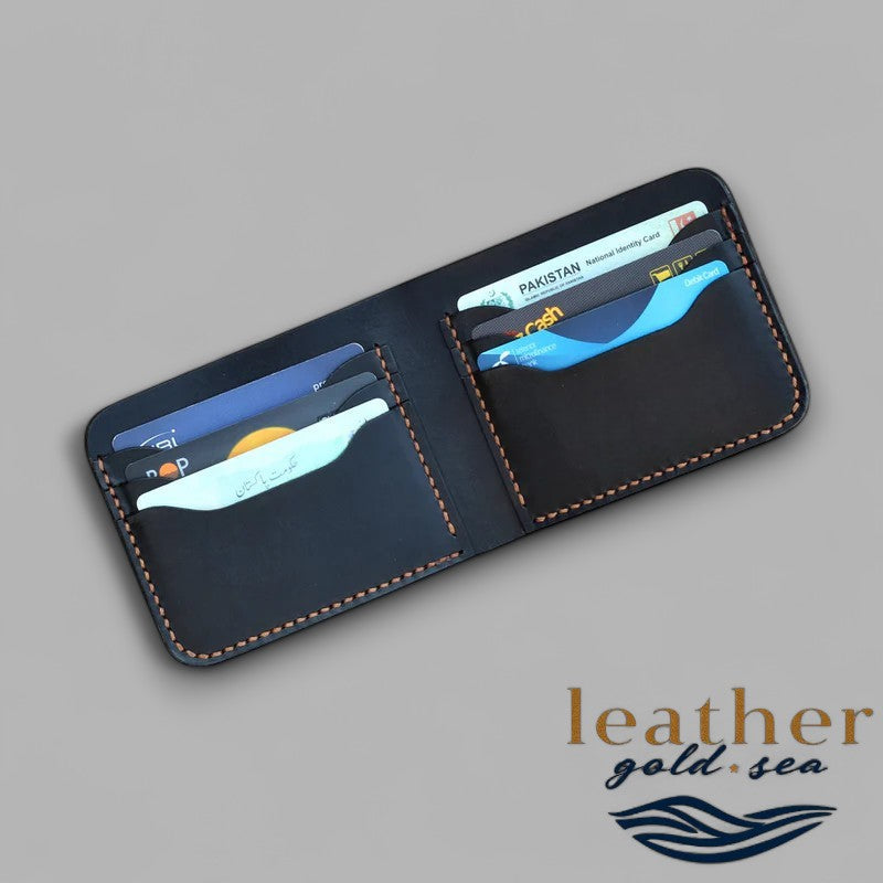 Italian Wallets for Men – Black Leather