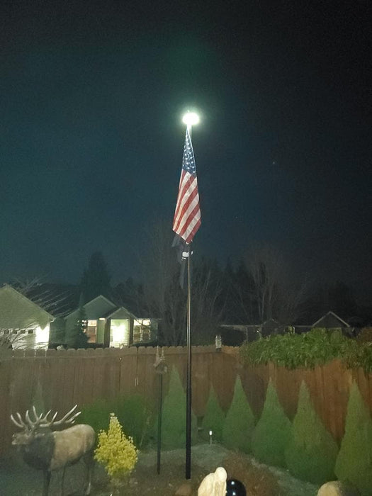 TelePatriot 600 Series Solar Flagpole Light - 600 Lumen IP65 LED