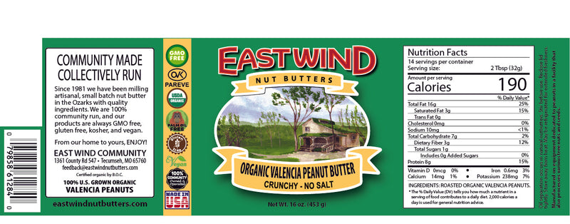 Organic Valencia Peanut Butter