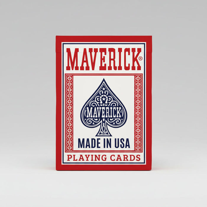 Maverick Playing Cards Brick (12 Decks, Red & Blue) – Standard Index – Made in USA
