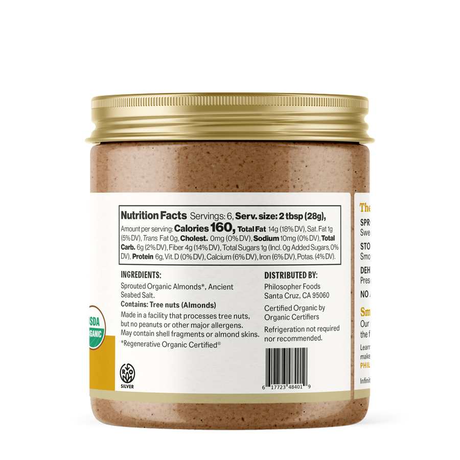 Naked Creamy Sprouted Almond Butter