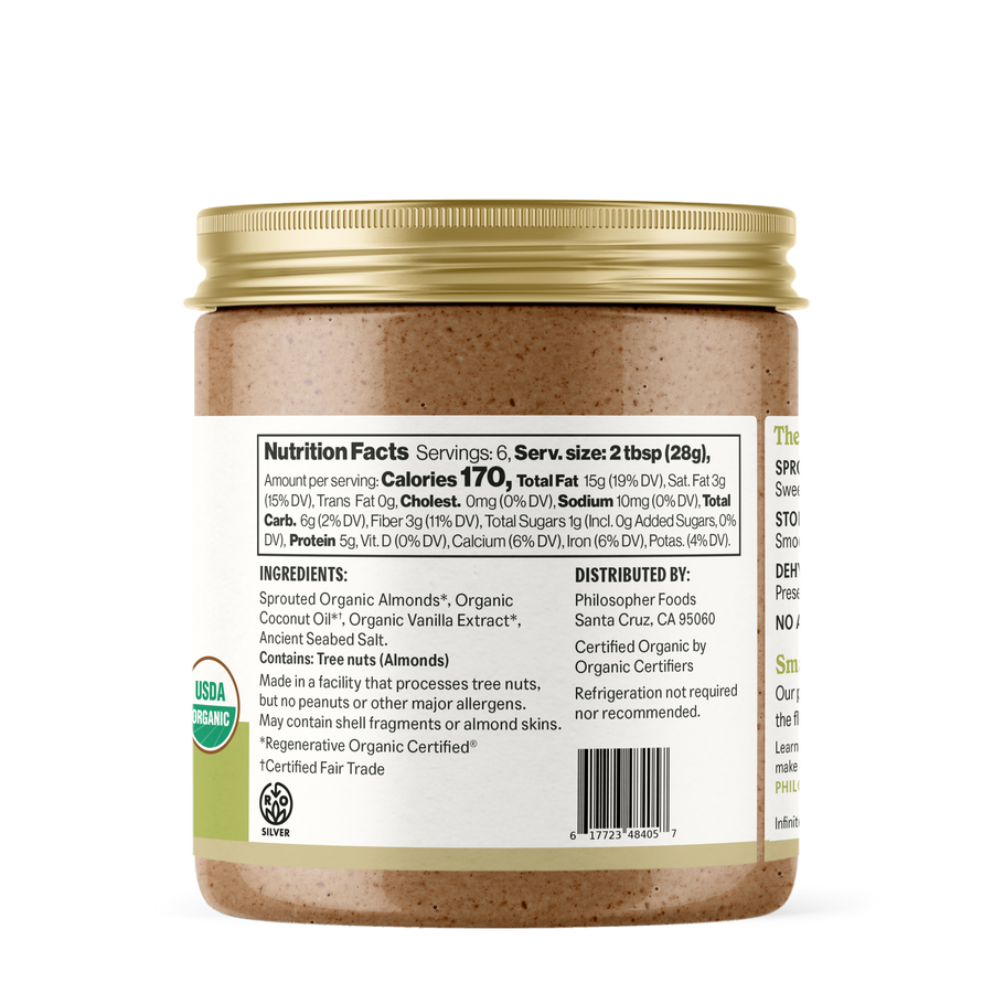 Creamy Alchemy Sprouted Almond Butter
