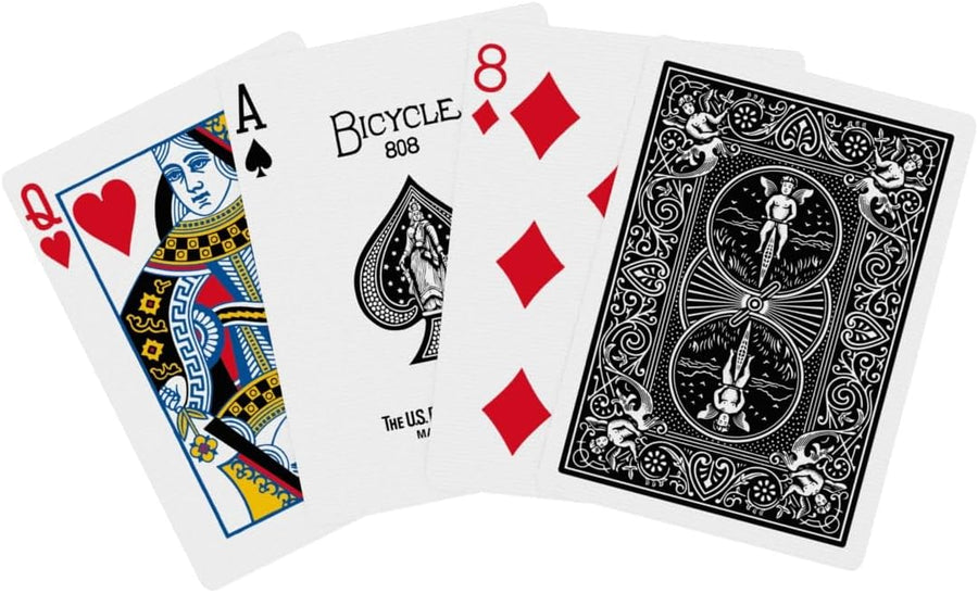 Bicycle Playing Cards – Rider Back Brick (12 Decks, Black)