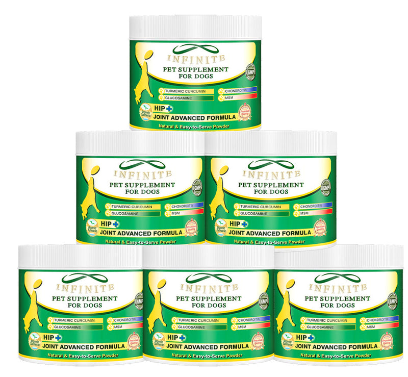 Infinite Dog Joint Supplement Powder (6 Bottle Bundle Offer) by Infinite Pet