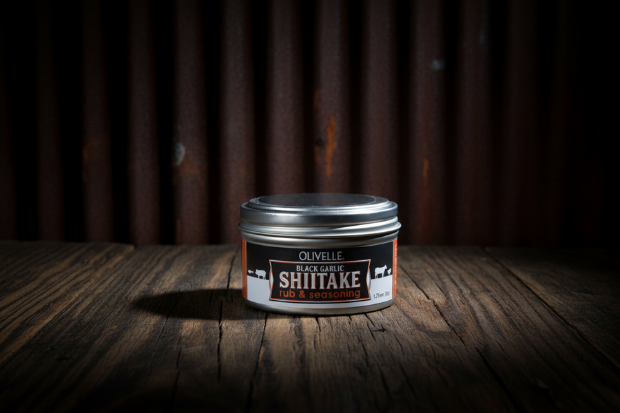 Black Garlic Shiitake Rub