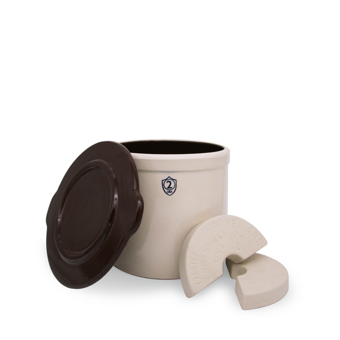 2-Gallon Stoneware Crock Starter Kit