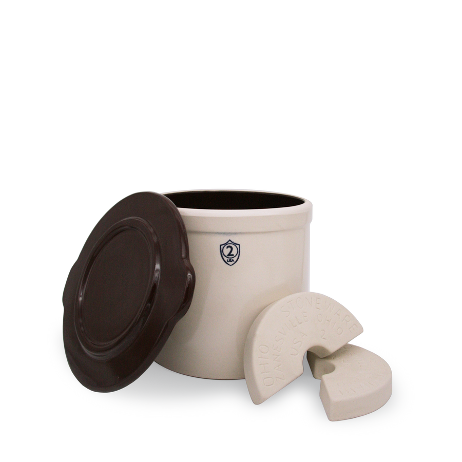 2-Gallon Stoneware Crock Starter Kit