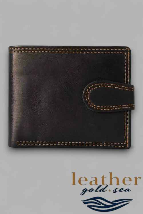Modern Trifold Leather Wallet for Men – Handcrafted