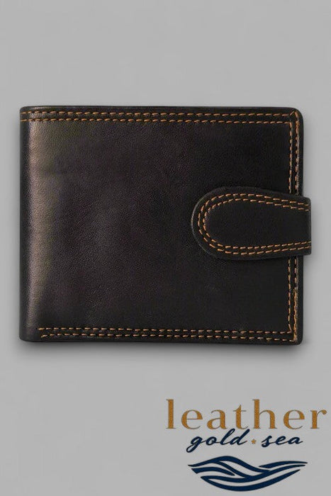 Modern Trifold Leather Wallet for Men – Handcrafted