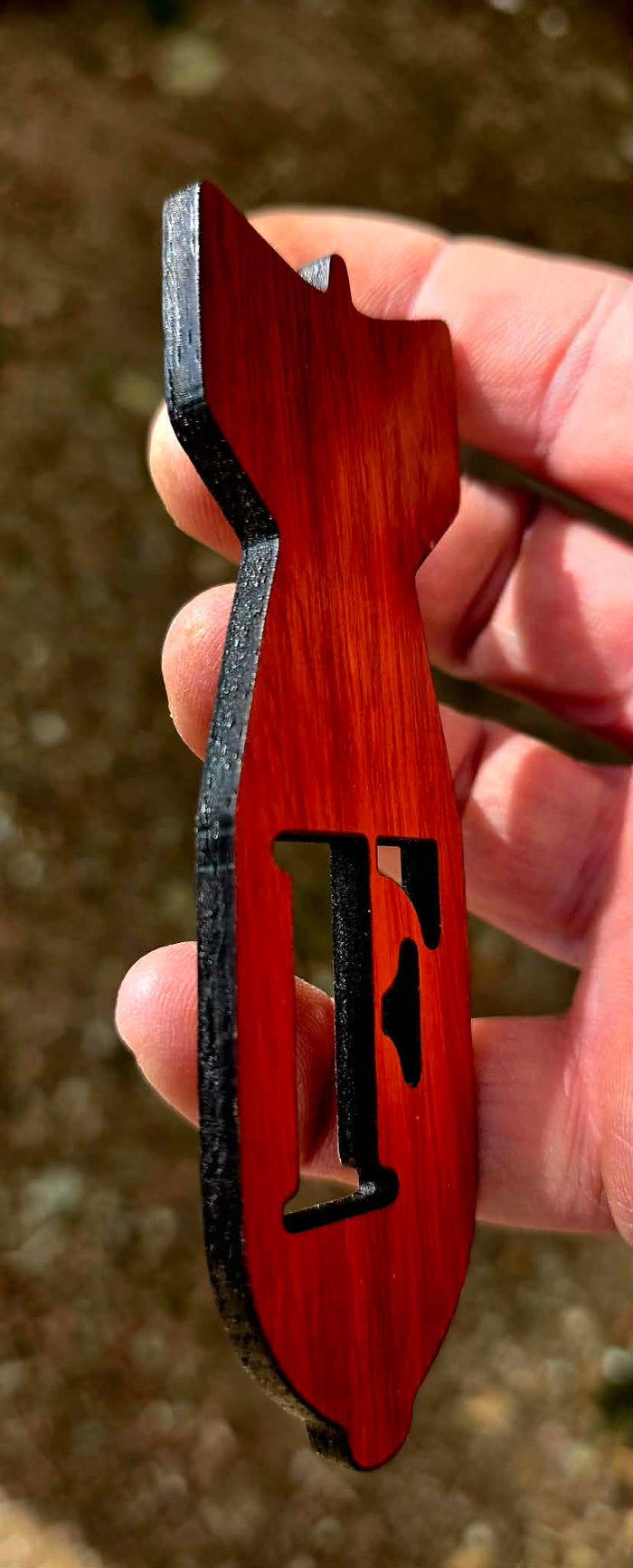 F-Bomb Magnet – Handcrafted Hardwood Bottle Opener Magnet – Made by U.S. Veterans