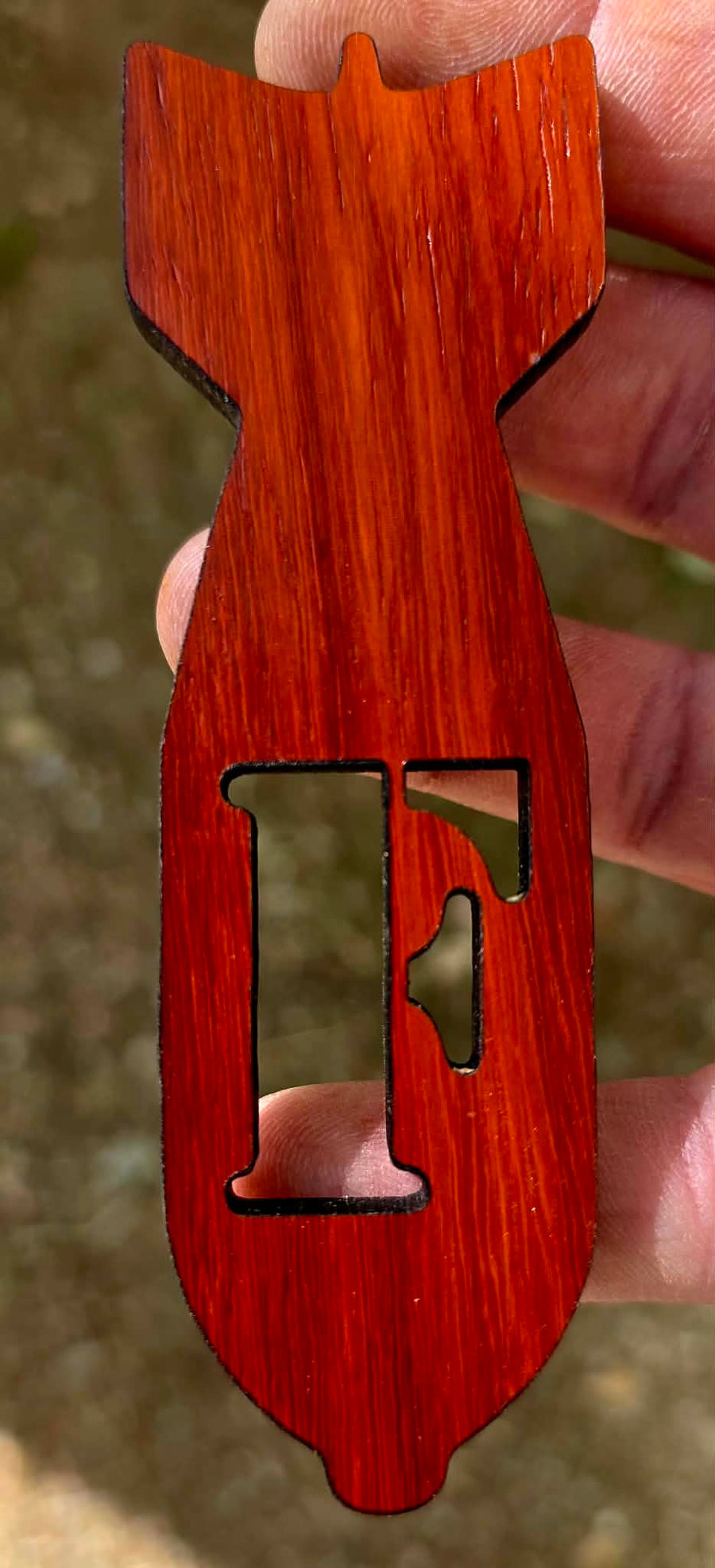 F-Bomb Magnet – Handcrafted Hardwood Bottle Opener Magnet – Made by U.S. Veterans