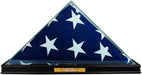 Perfect Cases All Glass Flag Display Case for 9.5' X 5' Flag with Engraving (Black)., Perfect Cases All Glass Flag Display Case for 9.5' X 5' Flag, The Military Gift Store, Glass display case