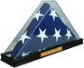 Perfect Cases All Glass Flag Display Case for 9.5' X 5' Flag with Engraving (Black)., Perfect Cases All Glass Flag Display Case for 9.5' X 5' Flag, The Military Gift Store, Glass display case