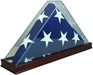 Perfect Cases All Glass Flag Display Case for 9.5' X 5' Flag with Engraving (Black)., Perfect Cases All Glass Flag Display Case for 9.5' X 5' Flag, The Military Gift Store, Glass display case
