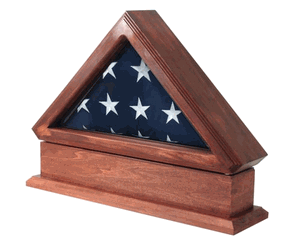 Flag Display Case AND Pedestal for American Flag, , The Military Gift Store, Flag And Pedestal Display Cases