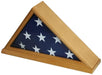 Solid Wood Memorial 5' x 9.5' Flag Display Case Frame for Burial/Funeral/Veteran Flag, Solid Wood Memorial 5' x 9.5' Flag Display Case Frame for Burial, The Military Gift Store, Flag Case