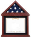 Flag Display Case for 3’x5’ Folded Flag With Shadow Box, Certificate Document Holder, Flag Display Case for 3’x5’ Folded Flag with Mahogany Finish, The Military Gift Store, American Flag Frames (43)