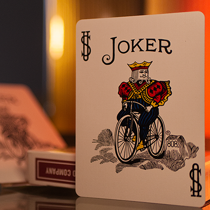 Bicycle Metallic Ruby Playing Cards – Metallic Ink Rider Back Deck