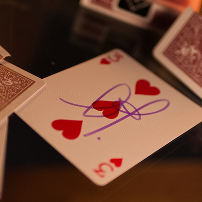 Bicycle Metallic Ruby Playing Cards – Metallic Ink Rider Back Deck