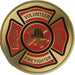 VOLUNTEER FIRE FIGHTER Color Medallion., , The Military Gift Store, Single Medal