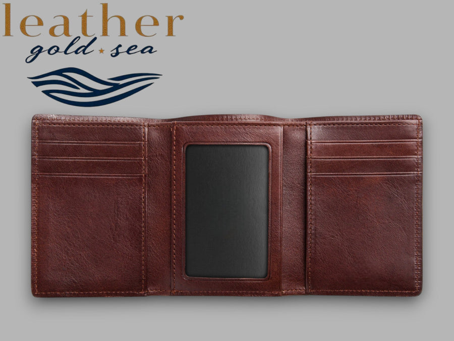 Slim Wallets for Men – Dark Brown | made in usa