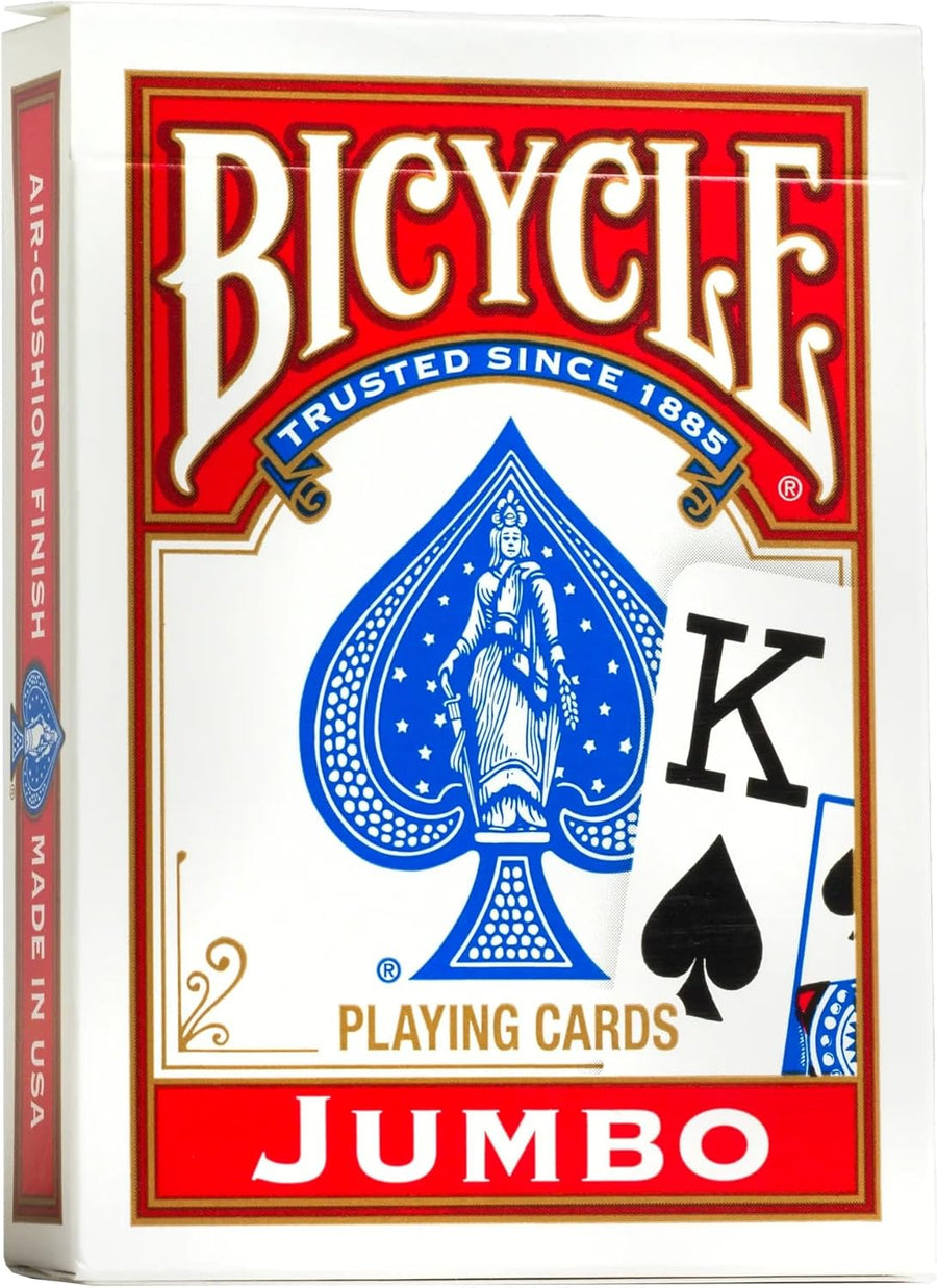 Bicycle Playing Cards – Rider Back – Red or Blue Deck – Jumbo Index
