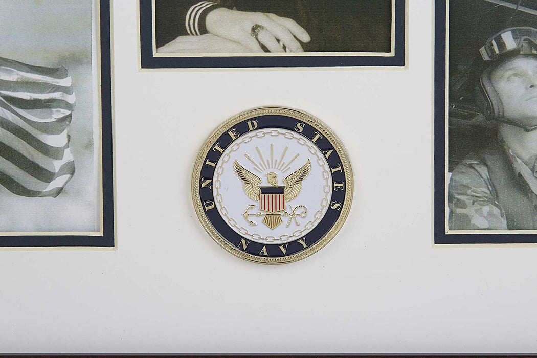 The Military Gift Store US Flag Store U.S. Navy Medallion 5 Picture Collage Frame., US Flag Store U.S. Navy Medallion 5 Picture Collage Frame., The Military Gift Store, Medallion Flag Display Case