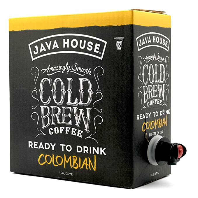 Colombian cold brew box at an angle