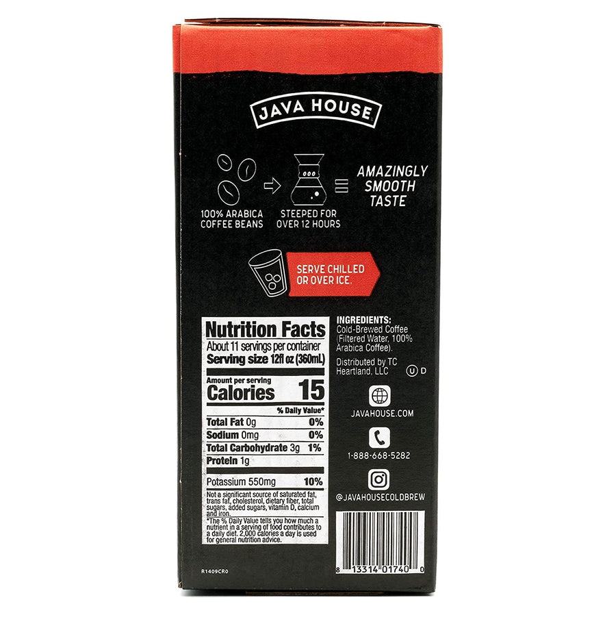 Espresso box back with nutrition label
