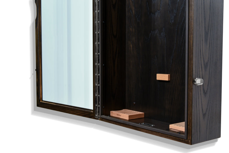 ClimaCase Rectangle Humidor - Northern White Ash with Ebony Stain
