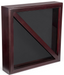 Flag Display Box, Tempered Glass & Pine Wood Construction – Mahogany Finish, Flag Display Box, Tempered Glass & Pine Wood Construction, The Military Gift Store, American Flag Frames