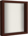 Mahogany Shadow Box Frame with Soft Linen Back | Displays Memorabilia and Photos up to 11x14 Inches. Shatter-Resistant Glass., Mahogany Shadow Box Frame with Soft Linen Back, The Military Gift Store, Awards Case