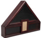 Flag Display Case with Glass Front, Picture Frame and Medal Boxes – Mahogany