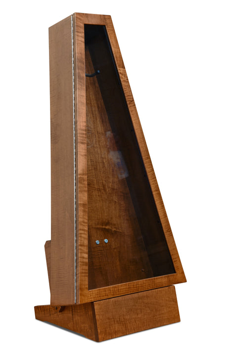 Climastand Triangle Humidor With Base Flamed Maple With Boston Stain